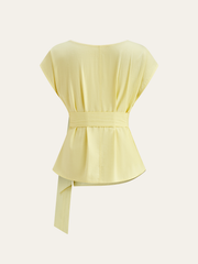 Asymmetric Wrap Shirts