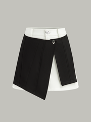 2 in 1 Asymmetrical Skirt