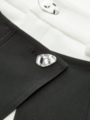 2 in 1 Asymmetrical Skirt