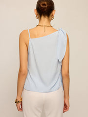 Asymmetric Knotted Tank Top