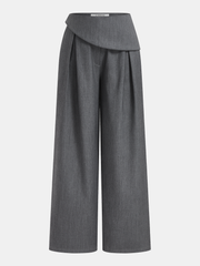 Asymmetrical Halter Crop Top & Pants Set