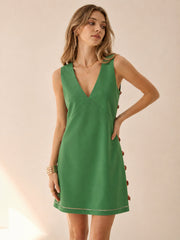 Amber Detail Cut-Out Mini Dress