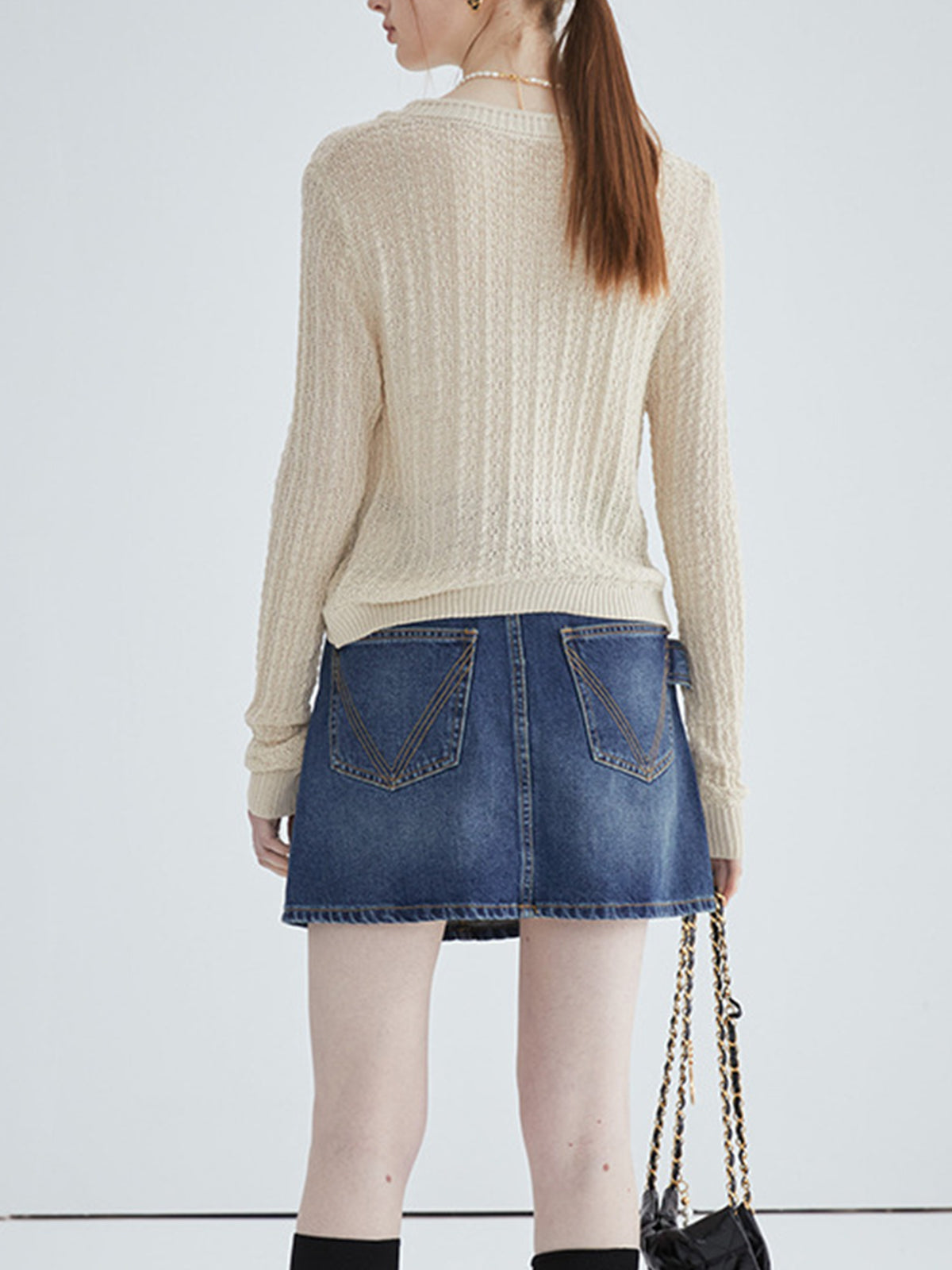 Asymmetrical Knit Cardigan