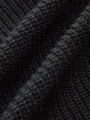 2 in 1 Denim Paneled Knit Cardigan