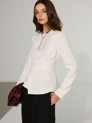 Asymmetric Peplum T-Shirt