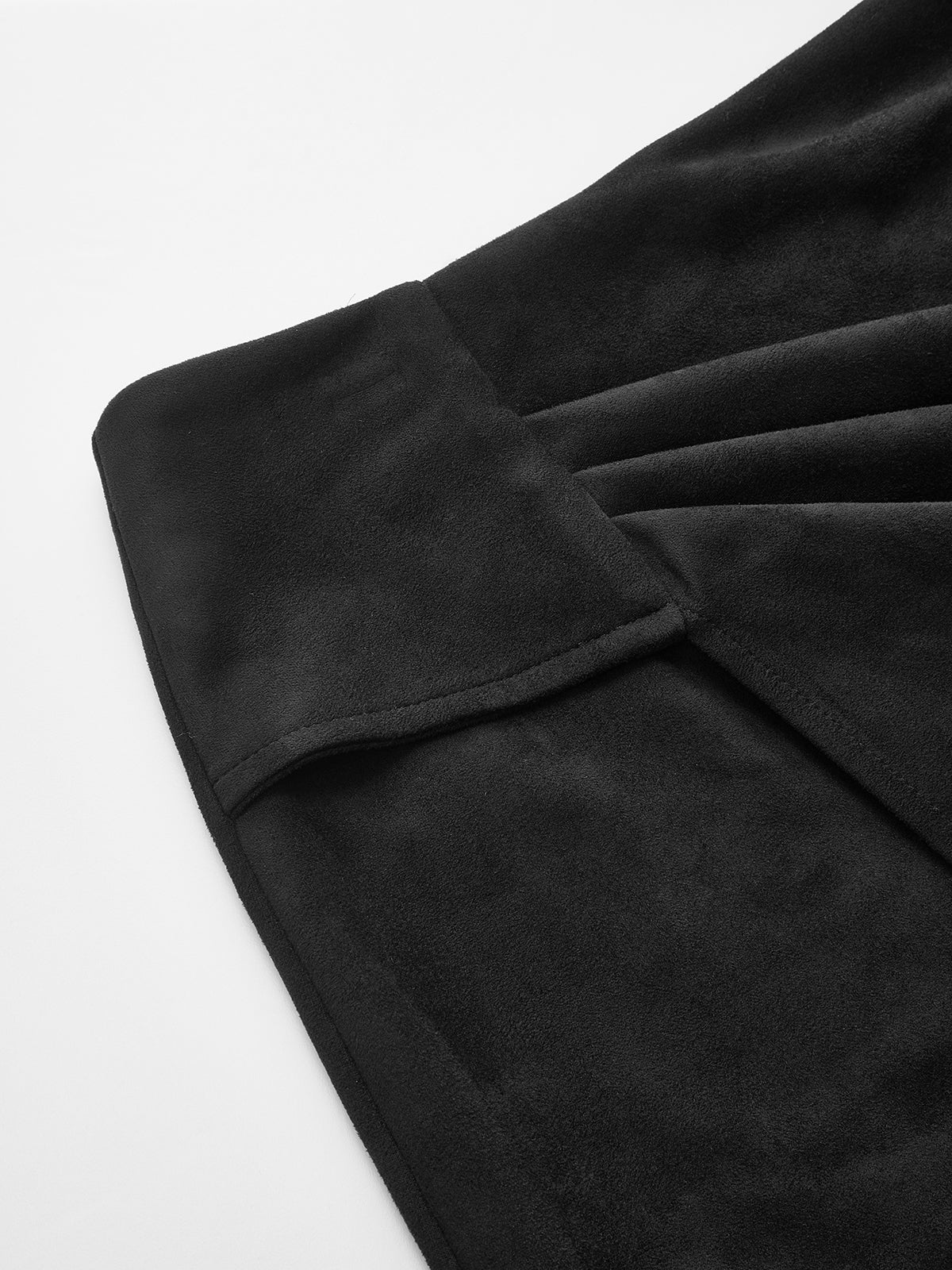 Asymmetric Ruched Midi Skirt
