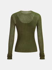 2 in 1 Long Sleeve Knit Top