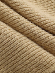 Asymmetric Wrap Knit Sweater