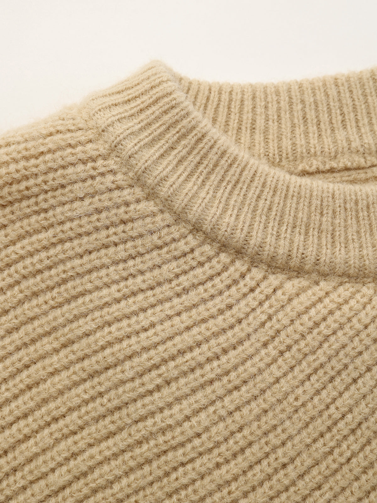 Asymmetric Wrap Knit Sweater