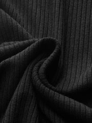 Asymmetric Ribbed Knit Top