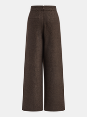 Asymmetrical High-Waisted Wide-Leg Pants