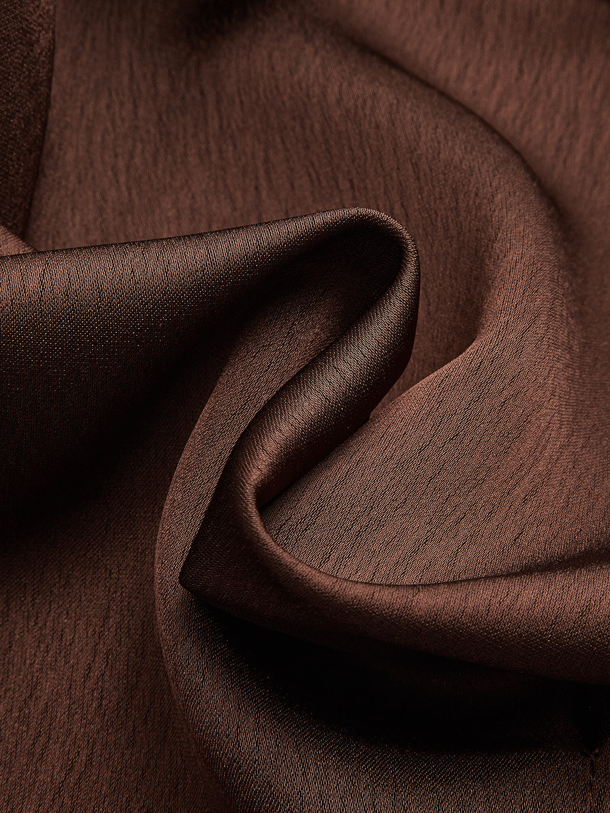 Asymmetric Wrap Satin Shirt