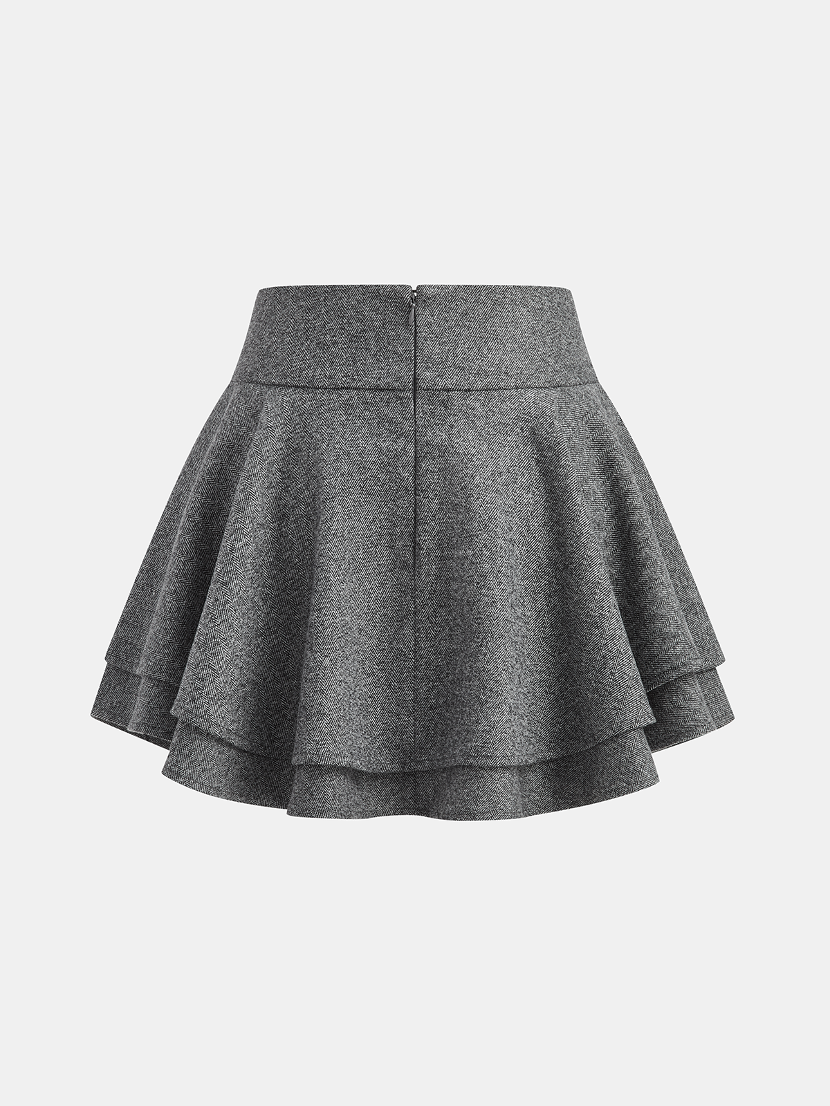 A-Line Tiered Mini Skirt