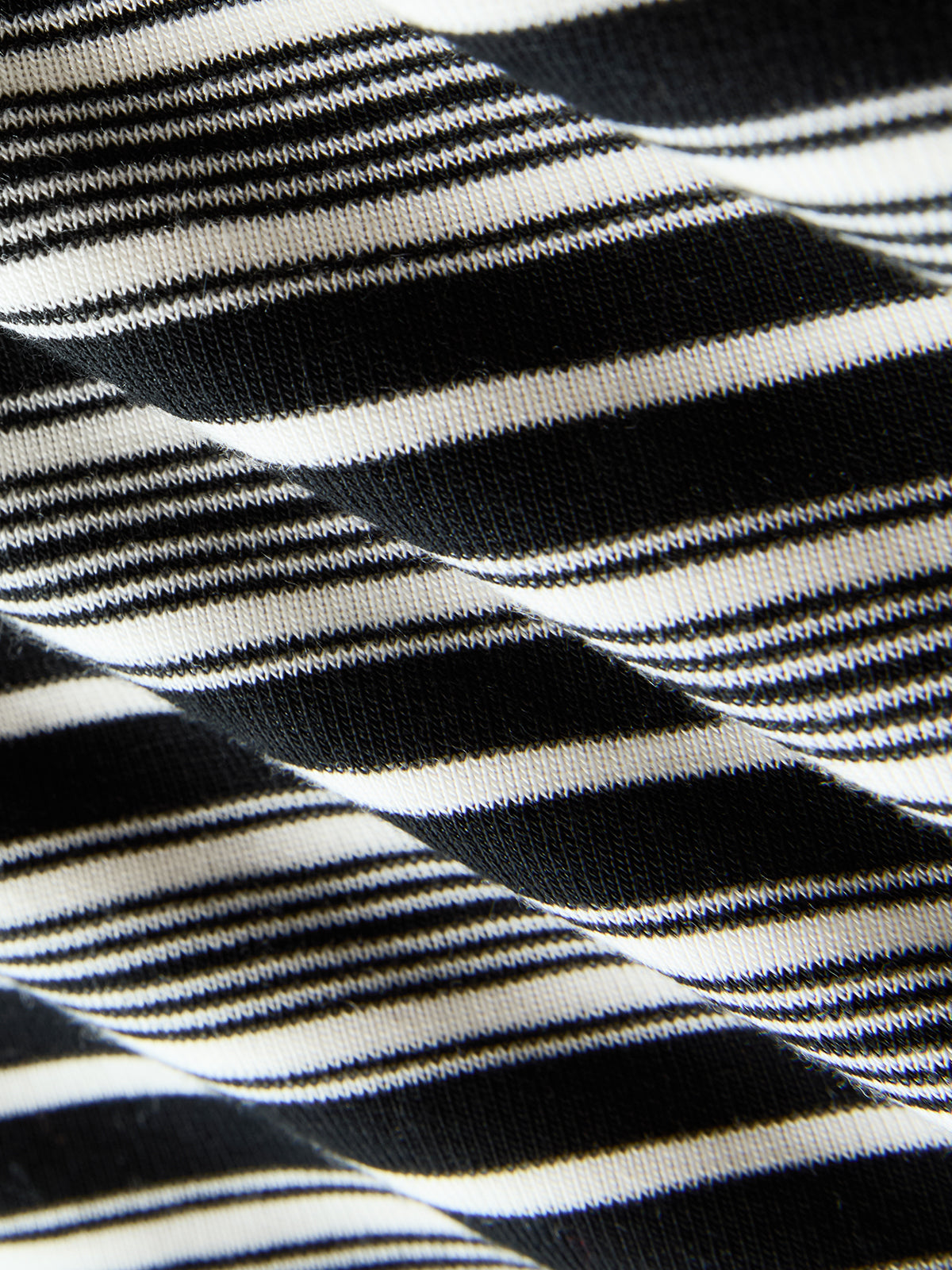 Asymmetric Striped Top with Off-Shoulder Design