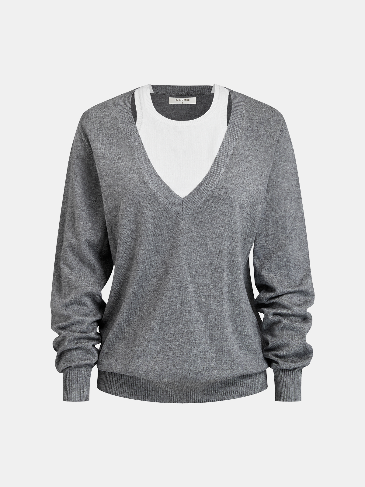 2 in 1 Wool-Blend Loose Sweater