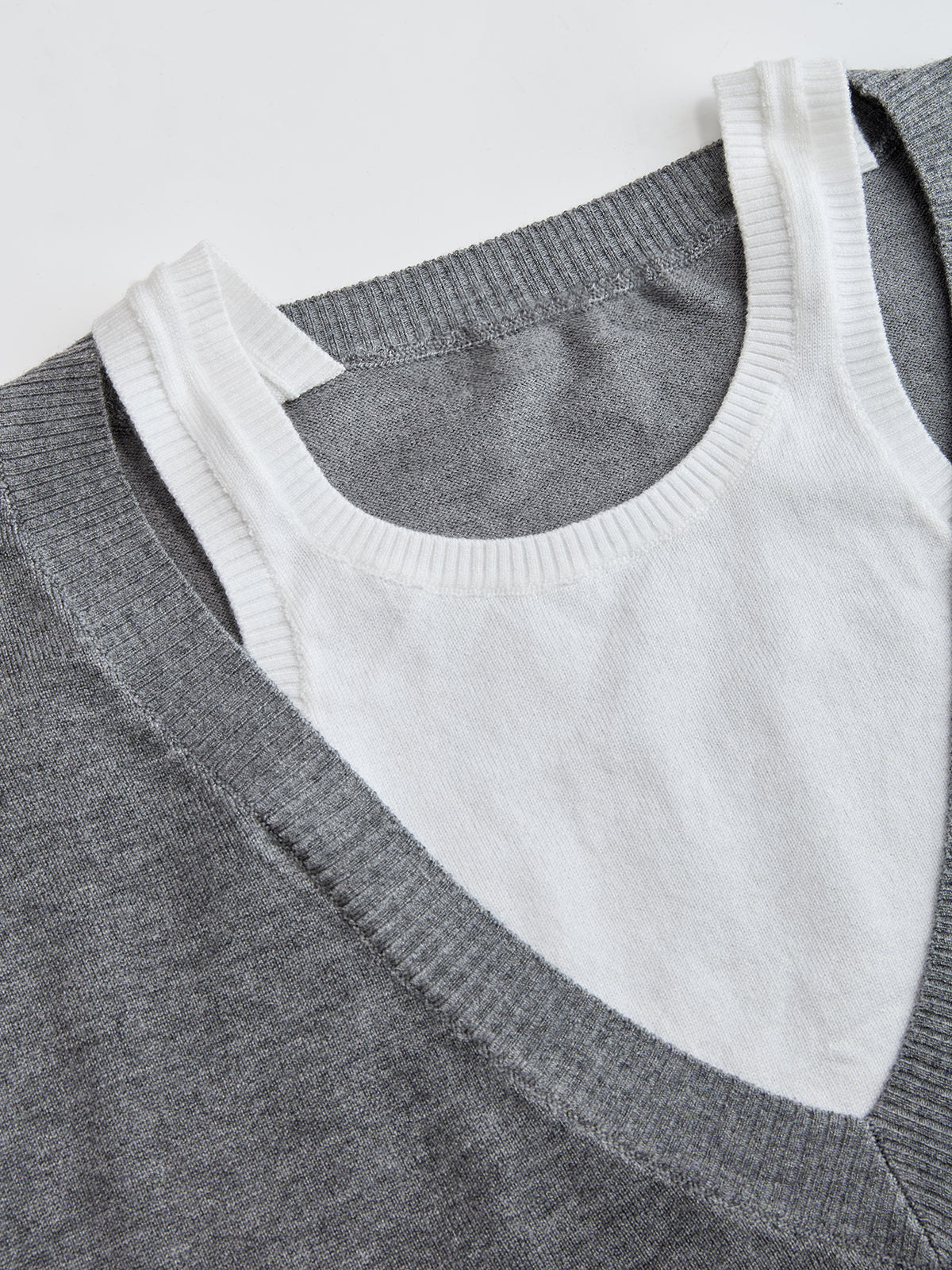2 in 1 Wool-Blend Loose Sweater