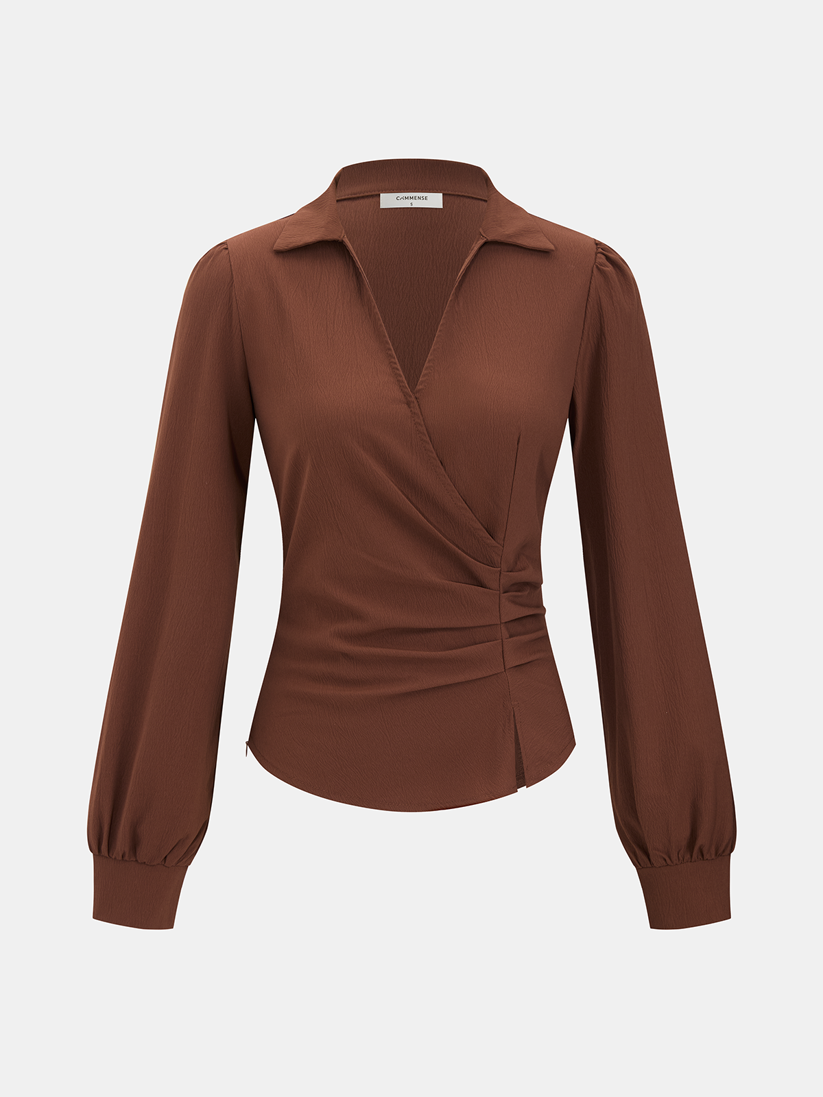 Asymmetric Ruched Blouse