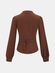 Asymmetric Ruched Blouse