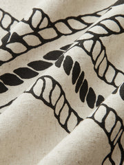 Abstract-Print Wrap-Tie Long-Sleeve Shirt
