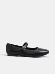 Adjustable Buckle Mary Jane Flats