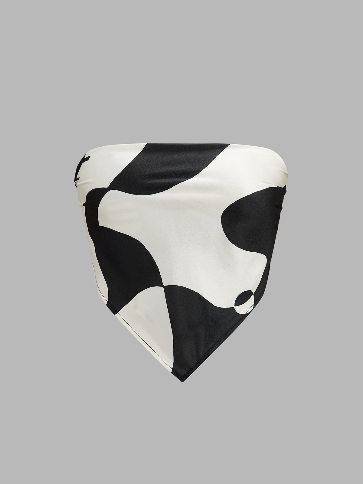 Abstract Print Bandeau Top & Pants Set