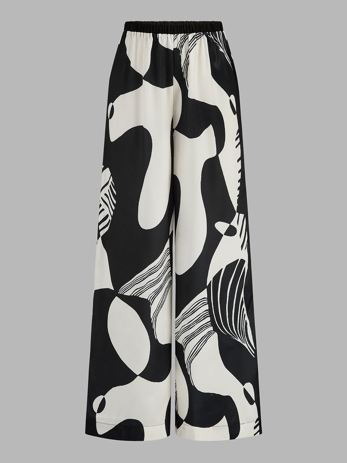 Abstract Print Bandeau Top & Pants Set