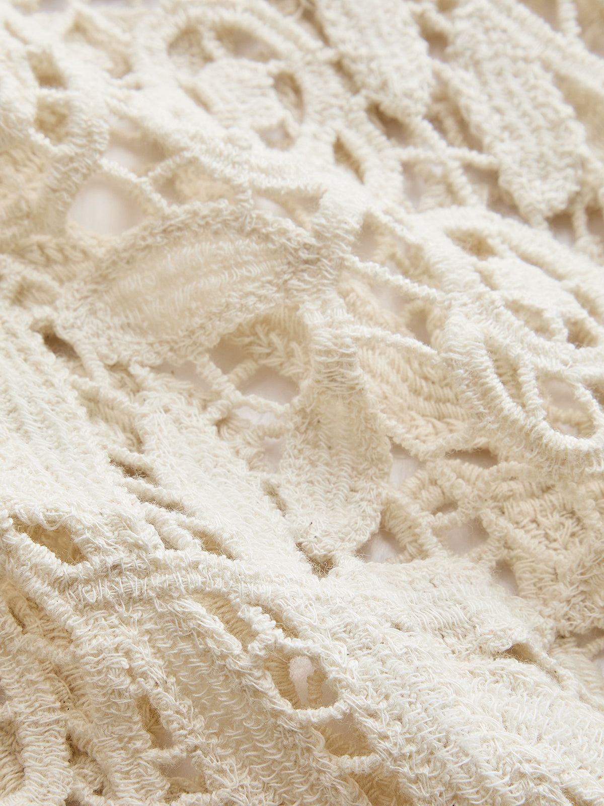 Asymmetric Crochet Lace Sleeveless Top