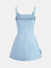 3D Floral A-Line Cami Mini Dress