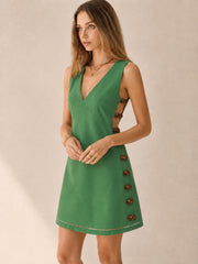 Amber Detail Cut-Out Mini Dress