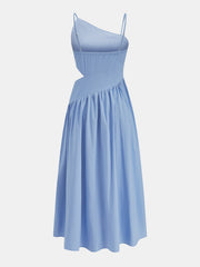 Asymmetric Cutout Cami Maxi Dress