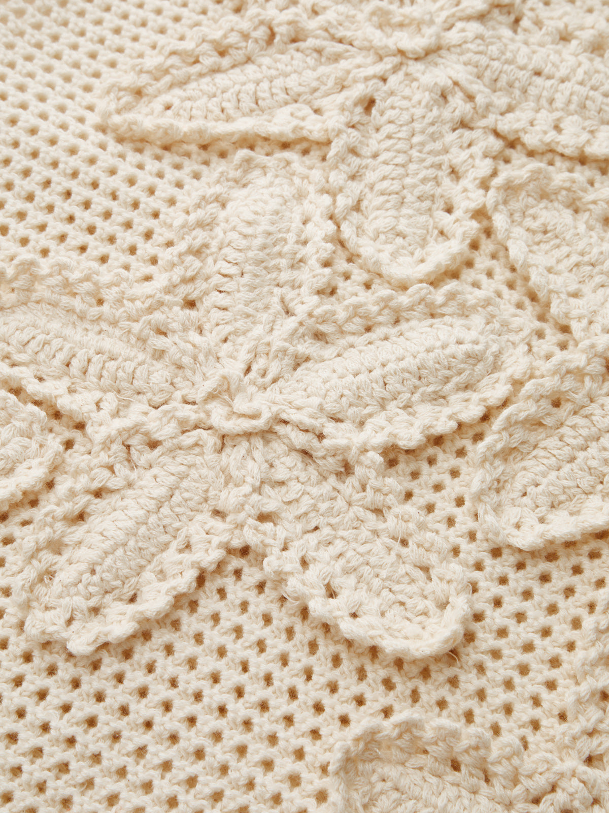 3D Floral Crochet Halter Knit Top