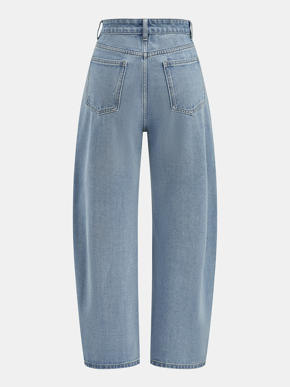 3D Beaded Barrel Leg Jeans